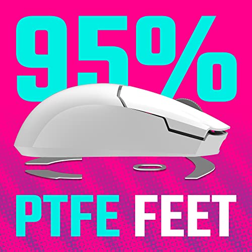 Cooler Master MM712 Wireless Gaming Mouse White with Adjustable 19,000 DPI, 2.4GHz and Bluetooth, Ultraweave Cable, PTFE Feet, RGB Lighting and MasterPlus+ Software - style: MM712 Wireless White