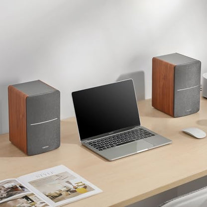 Edifier R1280T Powered Bookshelf Speakers - 2.0 Active Near Field Studio Monitor Speaker - Wooden Enclosure - 42 Watts RMS Power