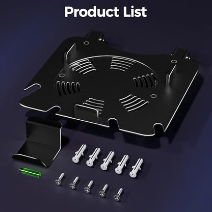 Aluminium Alloy Wall Mount for Xbox Series X -Holder Controller Storage Secure Base & Easy Installation(Balck)