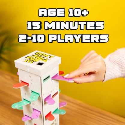 Don't Fall for It - The Hilarious Tower Trivia Game for Ages 10 and up. Fun and Easy Board Game for 2+ Players, Perfect for Families and Kids and Game Night. - style: Grey Version 'Original' (Same Content)