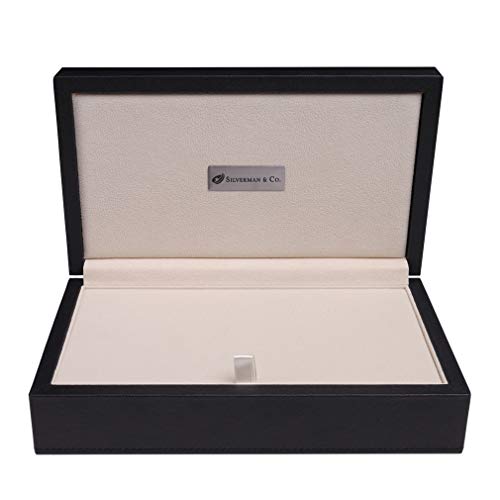 Silverman & Co. Double 6 Large Black Domino Set - Black Case