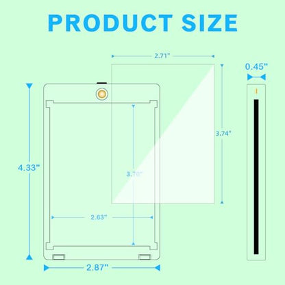 20 Pack 180pt Sleeved Card Magnetic Holders Including 30 Sleeves ﻿ | Fits Sleeved Card First, One Touch Card Holder, Inner Size 2.63″×3.70″, Clear Hard Case for Trading Cards, Baseball Cards - size: 180PT Card Holder20ct + Soft Sleeves30ct