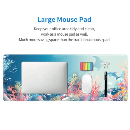 Underwater World Mouse Pad XL Large Mousepad Non Slip Rubber Base Desk Mat for Laptop Computer Gaming 31.5" X 12" - color: Underwater World