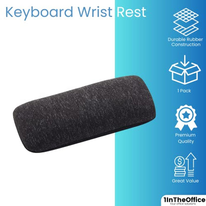 1InTheOffice Mouse Wrist Rest, Beaded Wrist Support Pad Ergobeads, Black