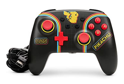 PowerA Enhanced Wired Controller for Nintendo Switch - Pokémon: Pikachu Arcade, Nintendo Switch - OLED Model, Gamepad, Game controller, Wired controller, Officially licensed