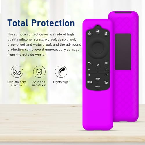 LEFXMOPHY TM2560E Cover for Samsung BN59-01480L Remote Protective Case Compatible with BN59-01432J BN59-01432A BN59-01432 2023 Smart TV Solar Panel Remote - Purple - color: PURPLE, size: 1-PACK