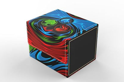 Vault- TCG/MTG 100+ Card Color Combo Deck Box (Blue/Green/Red) - color: Blue/Red/Green