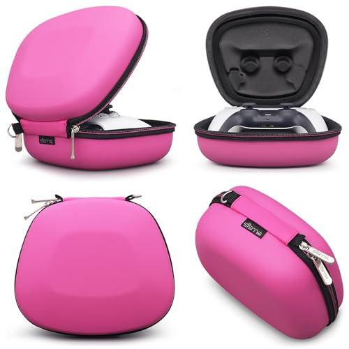 Carry Case Compatible with PS5 DualSense Wireless Controller, PlayStation 5 Controller Holder Travel Safekeeping Protective Case Storage Bag - color: Pink