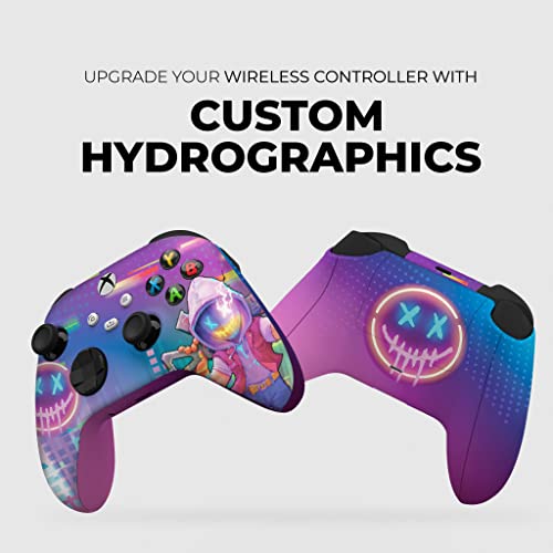 DreamController Neonabyss Custom X-box Controller Wireless compatible with X-box One/Series X/S Proudly Customized in USA with Permanent HYDRO-DIP Printing(NOT JUST A SKIN) (MODDED) - color: Neonabyss, size: Modded - Front & Back Print