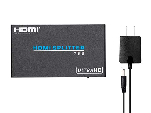 Monoprice Blackbird 4K Pro 1x2 HDMI Splitter - HDR, 18Gbps, 4K 60Hz, YCbCr 4:4:4, With HDCP 2.2 Support (Compatible with PS4/5 Xbox Apple TV Fire Stick Roku Blu-Ray Player)