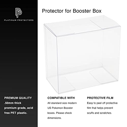 Platinum Protectors Plastic Case for Pokemon Booster Box .50mm Thick