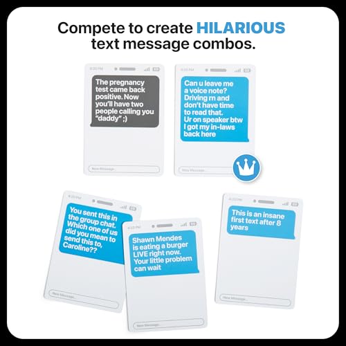 New Phone, Who Dis? by Relatable – Offline Text Message Party Game - Spicer Edition Party Game, Funny Social Icebreaker for Groups, and Summer Fun for Game Night, Includes 50 Inbox & 250 Reply Cards - style: Core Game