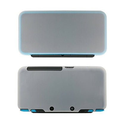Tekmihat Soft Rubber Silicone Cover Case Protector for New 2DS XL LL Console Full Body Protective Skin Shell (White) - color: White