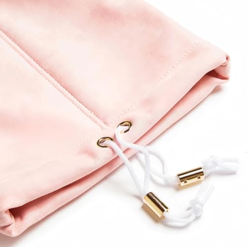 FUYIHGL® Mahjong Rack with Pusher Storage Bag: 2 Compartments Fits 4 American Mah Jongg Racks Pushers - Pink Soft Velvet Sleeve with Drawstring - Travel Mah Jongg Accessories and Gifts - color: Pink | 1pcs