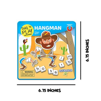PlayMonster Take N Play Anywhere — Hangman — Easy to Use, Hard to Lose — Fun on the Go Travel Game — For Ages 5+ - style: Classic