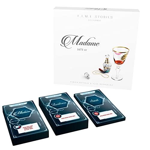 TIME Stories Madame EXPANSION - Dive into 17th Century Versailles! Adventure Game, Cooperative Strategy Game for Kids & Adults, Ages 12+, 2-4 Players, 90 Min Playtime, Made by Space Cowboys