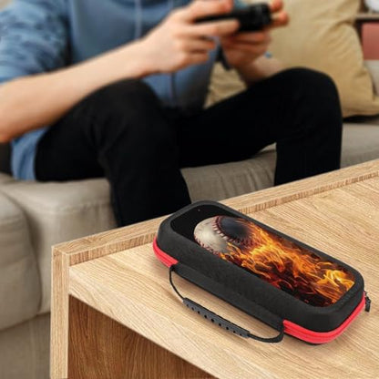 AoHanan Baseball on Fire Switch Compatible Game Case - Hard Shell Travel Protection with 20 Games Cartridge Capacity - color: Baseball on Fire