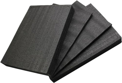 Polyurethane Foam Sheet 16 x 12 x 2 Inch | Cuttable Foam Inserts, Pluck Pre Cube Sheet, Bottom Use for Board Game Box Cases Storage Drawer