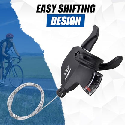 WEEROCK Bike Shifter Lever 6 Speeds Right Thumb Gear Shift Lever for Mountain Bicycle - color: Right 6 Speed