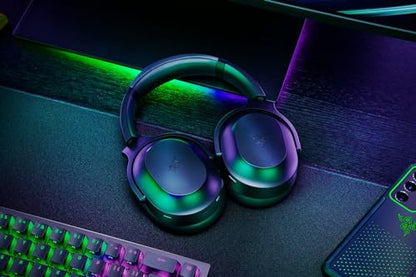 Razer Barracuda Pro Wireless Gaming Headset (PC, PlayStation, Switch 2, iPhone, Smartphones): Hybrid ANC - 2.4GHz Wireless + Bluetooth - THX AAA - 50mm Drivers - Integrated Mic - 40 Hr Battery - Black | Hybrid Active Noise Cancellation Technology, Thx Ach