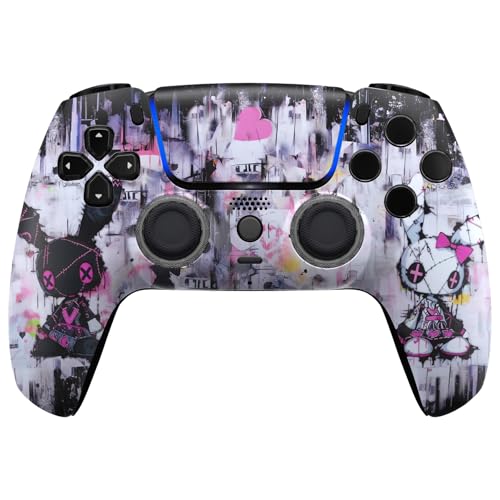 ProControllers LLC Custom Wireless Controller for PS5 - Hand Airbrushed & Multiple Designs Available (Evil Bunny) - color: Evil Bunny