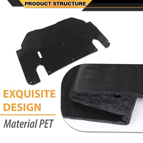 CNNELL Hood Insulation Pad 1/2" with Clips Compatible with Ford Ranger 1993-1997 - style: 1993-1997 Ford Ranger