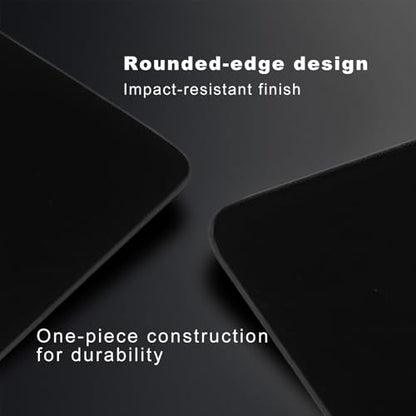 Glass Mousepad, Hard Surface Gaming Mouse Pads, Mousepad Gaming, Glasspad - color: Black