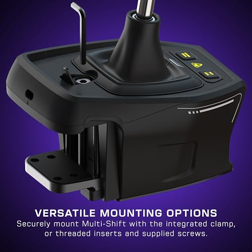 Turtle Beach VelocityOne Multi-Shift Sim Racing Shifter, Handbrake Xbox, PC | Xbox Series X|S, Xbox One, Windows PC, 7-Gear + R H-Gate & Sequential Shifter, Handbrake, Hall-Effect Magnetic Sensors, Black - style: Universal Shifter & Handbrake