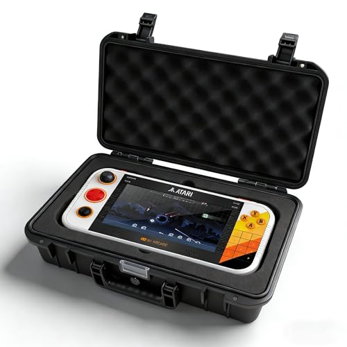 JYGamhanbil Carrying Case Waterproof Bag Cover Hard Shell for My Arcade Atari Gamestation Go Gaming Handheld Console,Protective Storage Bag Travel Case for Gamestation Go Dock,Power Cord,Accessories