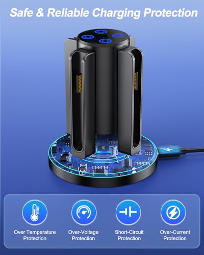 Charging Dock for Nintendo Switch 2 Controller 2025, Charger Station for Joycon 2 with Charging Indicator, Compact Vertical Dual Direction Charge 4 Controller Stand (Black)