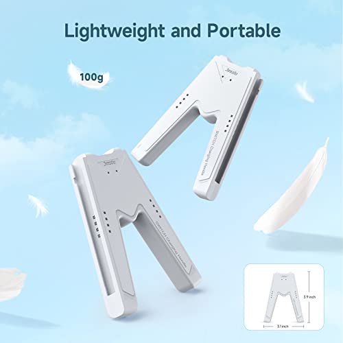 JINGDU Switch Joy-Con Charging Grip Compatible with Nintendo Switch & OLED Model, Play While Charging, Portable V-Shaped Switch Joy-Con Controller Charger with Indicators, White - color: White