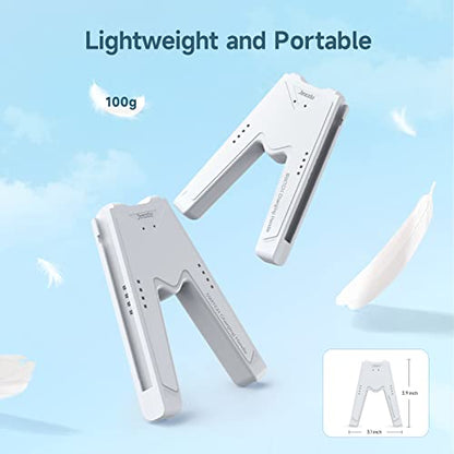 JINGDU Switch Joy-Con Charging Grip Compatible with Nintendo Switch & OLED Model, Play While Charging, Portable V-Shaped Switch Joy-Con Controller Charger with Indicators, White - color: White