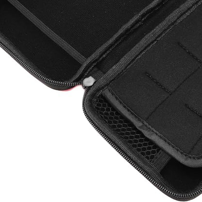 LICAEVEY Hard Shell Carrying Case for New 3DS XL/2DS XL - Travel Protective Storage with 8 Game Cartridge Slots & Water Proof PU Exterior (Red) - color: Red