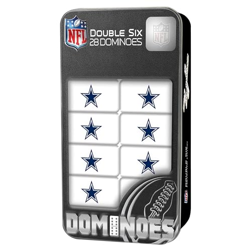Masterpieces NFL Unisex Collector Edition Double Six Dominoes - color: Team Color, size: One Size