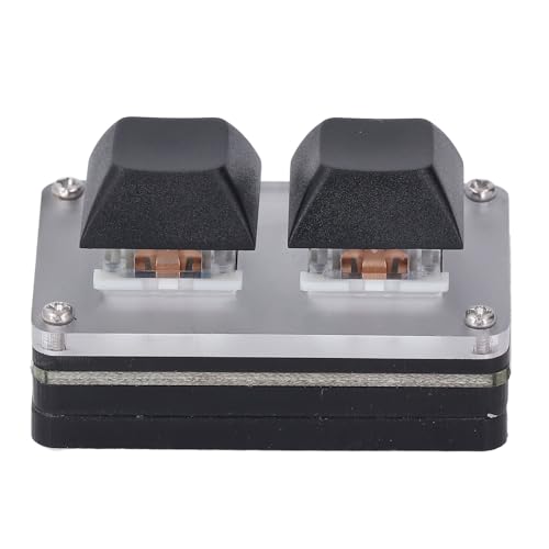 Dioche Macro Keypad 2 Key Mini USB Wired Keyboard - Smart Programmable Shortcuts for Copy, Paste, and Cut with RGB Backlighting