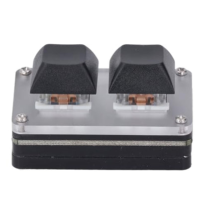 Dioche Macro Keypad 2 Key Mini USB Wired Keyboard - Smart Programmable Shortcuts for Copy, Paste, and Cut with RGB Backlighting