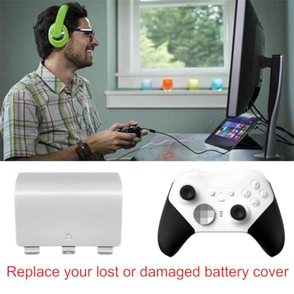 4 Pack Battery Back Cover for Xbox Series X/S Controller [NOT for Xbox One, NOT for Xbox One X/S],Replacement Battery Back Shell Covers Compatible with Series S, Series X Controller (Black&White) - color: Black&White