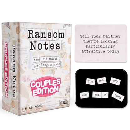 Ransom Notes Couples Edition - The Ridiculous Word Magnet Party Game | Standalone Game for Duos. Easy to Learn in 1 Minute for Hilarious Game Nights. 3+ Players - color: Couples Edition