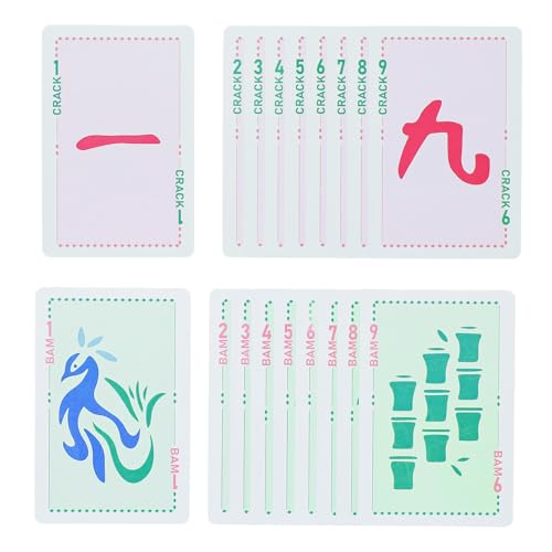 Jongyance 160-Piece American Mahjong Playing Cards Set, Includes Manual, Storage Box, Dice, Chips & Wind Indicator – Portable, Travel-Friendly