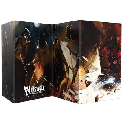 Renegade Game Studios Werewolf: The Apocalypse 5th Edition Screen & Toolkit | 4 Panel Storyteller Screen, Spirit Compendium, Reference Tables and Official RPG Adventure for Game Masters and Players
