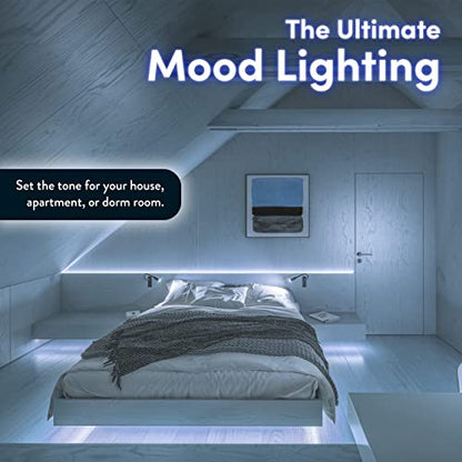 LED Lights for TV Backlight - Luminoodle, USB Powered TV LED Light Strip w/ Bias Ambient Lighting for Home Theater - True White - Size (24"-29” TV) - size: White: Medium (24-29 in TV)