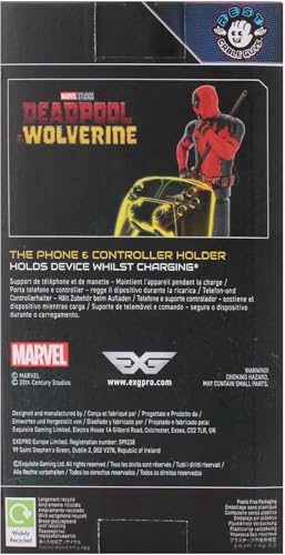 Exquisite Gaming Deadpool 3 Collectible Controller Holder and Phone Stand, Cable Guys Marvel Statue, Officially Licensed Figure