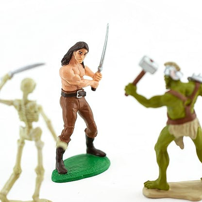 Safari Ltd. Heroes and Monsters Designer TOOB - 6 Mini Fantasy Figurines - Fantasy Toy Set for Boys, Girls, and Kids Ages 3+