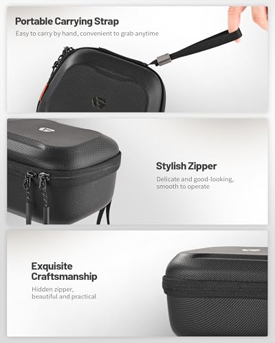 GesTac Carrying Case Compatible with Switch 2 Pro Controller, Travel Protective Portable Storage Bag, Hard Shell EVA Shockproof, Anti-Scratch – Black