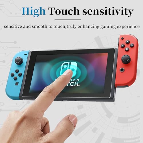 Pack of 3 Screen Protectors Compatible with Nintendo Switch OLED 7 Inch, Anti-Glare and Anti-Fingerprint, Matte Glass Screen Protector, Easy Installation, Anti-Scratch, Touch Sensitive