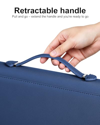 GEAoffice 9 Pocket Trading Card Binder, Holds 576 Cards, Premium PU Zip Card Binder with Handle, Side-Loading Pockets, Fits TCG, MTG, Sports Cards & Sleeved Cards (Blue) - color: Blue