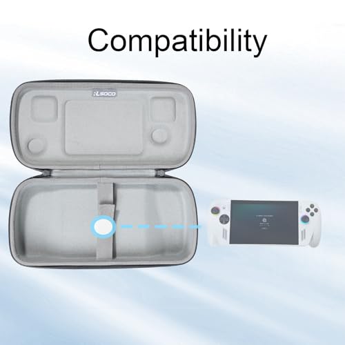 RLSOCO Carrying Case for ASUS ROG Xbox Ally/ROG Xbox Ally X 7" FHD Gaming Handheld Console - Grey (Case Only) - color: ROG XBOX Ally Case Grey