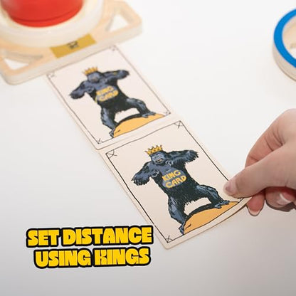 King Pong Original Shot-Making Tabletop Game for Kids, Teens & Adults | 1-4 Players | Skill-Based Gameplay | Many Ways to Play | Competitive Friends & Family Game