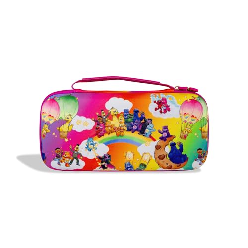 Sonix Carrying Case for Nintendo Switch 2, Switch 1, Lite, OLED, Protective Travel Case with Game Cartridge Storage | Care Bears x Sesame Street - color: Care Bears x Sesame Street