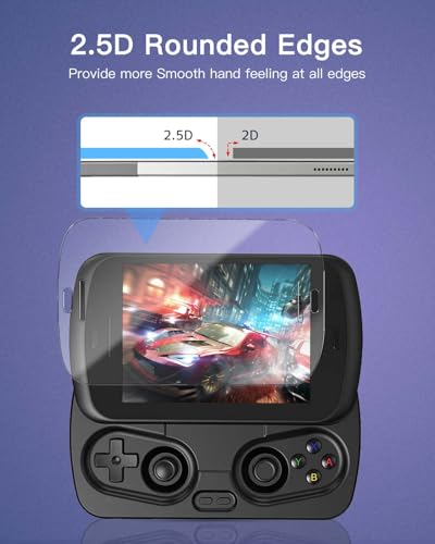 2 pack Screen Protector for ANBERNIC RG Slide Handheld Game Console, 9H Hardness Tempered Glass for ANBERNIC RG Slide,Anti-Scratch, Bubble Free, HD Clarity